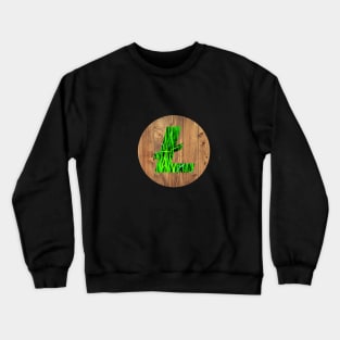 Litecoin: Wood and Grass Crewneck Sweatshirt